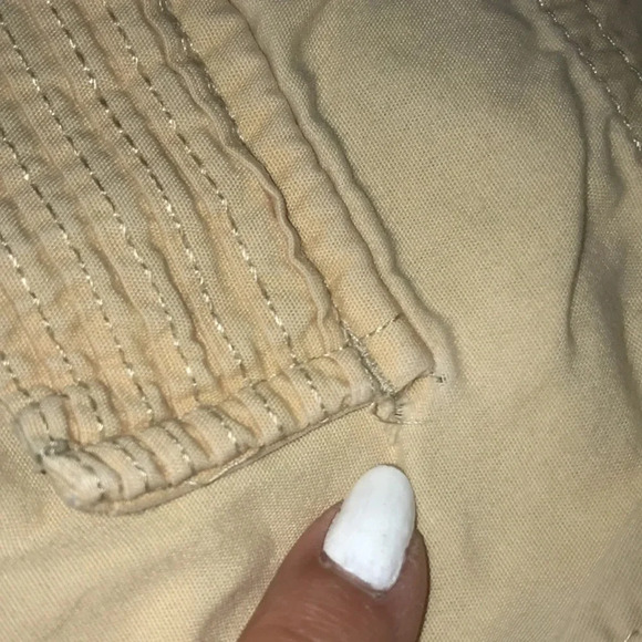 Allison Brittney Capri y2k cargo pants 100% cotton tiny flaw size 10 - Picture 7 of 9